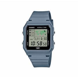 Casio Digital Display Grey Dial Blue Strap Watch