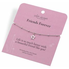 Hot Diamonds Sterling Silver Friends Forever Charm Bracelet