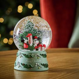 Disney Mickey and Minnie Mouse Christmas Snowglobe