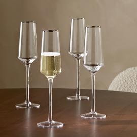 Argos Home Set of 4 Champagne Glasses