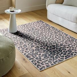 Argos Home Leopard Flatweave Rug