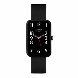 Limit Mens Black Silicone Strap Calling Smart Watch