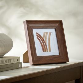 Habitat Walnut Wooden Picture Frame - 4x4"