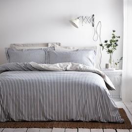 Yard Hebden Cotton Stripe Navy Bedding Set