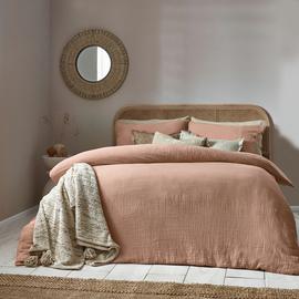 Yard Lark Cotton Muslin Pink Bedding Set