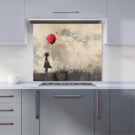 WRT Balloon Multicolour Kitchen Splashback - W900xH750mm