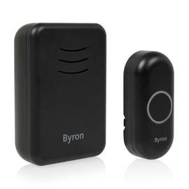 Byron Plug-In Wireless Doorbell Set - Black