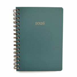 Argos Home A5 Day To Page Green Organiser Diary 2026