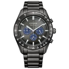Citizen Men's Grey Dial Stainless Steel Black Bracelet Watch