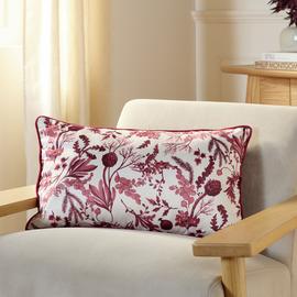 Argos Home Foilage Velvet Cushion - 50x30cm