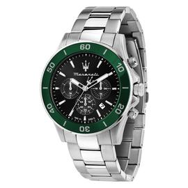Maserati Chronograph Black Stainless Steel Bracelet Watch
