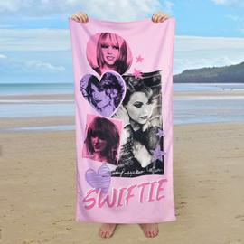 Taylor Swift Celebrity Icons Beach Towel - Pink & Purple