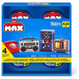Max Build More Retro Building Bricks Collection - Set of 4