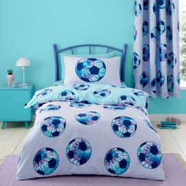 Catherine Lansfield Tie Dye Football Kids Bedding Set-Single
