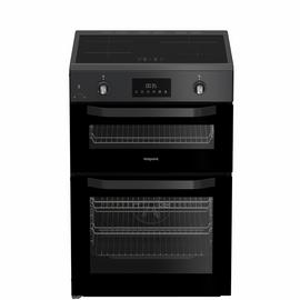 Hotpoint HDE6IDC2SA 60cm Double Oven Electric Cooker - Black
