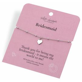 Hot Diamonds Sterling Silver Bridesmaid Heart Charm Bracelet