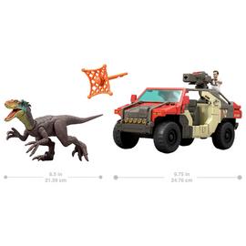 Jurassic World Rebirth Launch 'N Battle Vehicle & Figures
