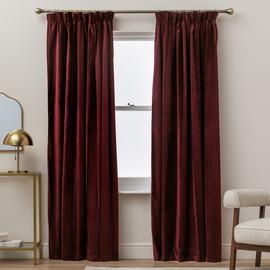 Argos Home Blackout Pencil Pleat Curtain - Berry
