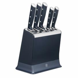 Tefal EverSharp Pro 5 Piece Auto-Sharpening Knife Block-Blue
