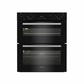 Indesit DUI10DB Built Under Double Electric Oven - Black