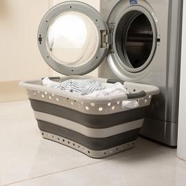 Addis Collapsible Hip Hugger Basket - Grey