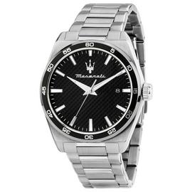 Maserati Index Black Dial Stainless Steel Bracelet Watch