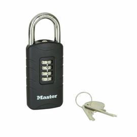 Master Lock 656EURDBLK Outdoor Combination Padlock with Key