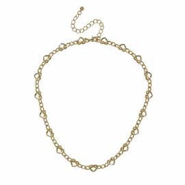 Liars & Lovers Gold Tone Heart Chain Necklace