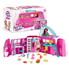 Sparkle Girlz Retro Campervan Doll Playset