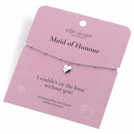 Hot Diamonds Sterling Silver Maid of Honour Charm Bracelet