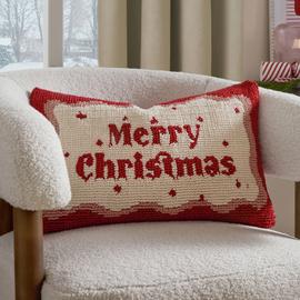 furn Merry Christmas Cushion - Red - 30x50cm