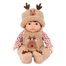 Tiny Treasures Christmas Festive Reindeer Baby Doll