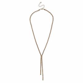 Freedom Yellow Gold Cup Chain Y Pendant Necklace