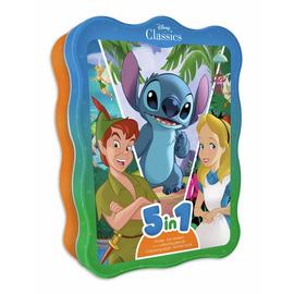 Igloo Books Disney Characters 5 in 1 Activity Book Tin