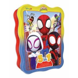 Igloo Books Marvel Spidey & Friends 5 in 1 Activity Book Tin