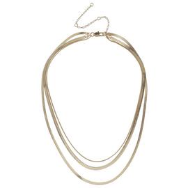 Liars & Lovers Gold Tone Snake Chain Multilayered Necklace