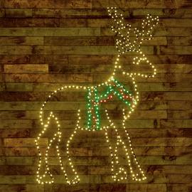 Premier 1.04m Twinkling Flexibright LED Reindeer