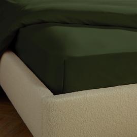 Silentnight Supersoft Plain Green Fitted Sheet - King size