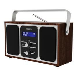 Majority Girton Portable DAB/DAB+/FM Radio - Walnut