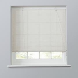 Little Black Book Bamboo White Roller Blind