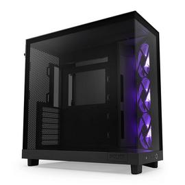 NZXT H6 Flow RGB Mid Tower Computer Case - Black
