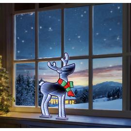 Premier 59.5cm Infinity Mirror LED Scarf Reindeer