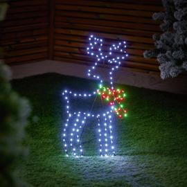 Premier 60cm Twinkling FlexiBrights Reindeer with 164 LEDs