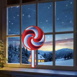 Premier 60cm Hanging Lollypop Spinning Infinity Mirror