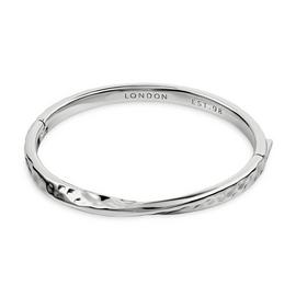 Radley Silver Plated Hammered Bangle