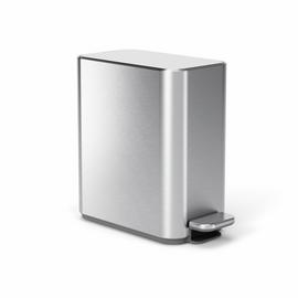 Simplehuman 5L Slim Bathroom Pedal Bin - Stainless Steel