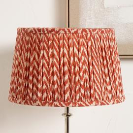 Pacific Vienna Red Mushroom Pleat Lampshade - 30cm