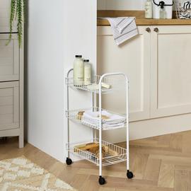 Argos Home 3 Tier Kitchen Storage Trolley - White