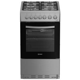 Indesit I5G3PMX 50cm Dual Fuel Cooker - Stainless Steel