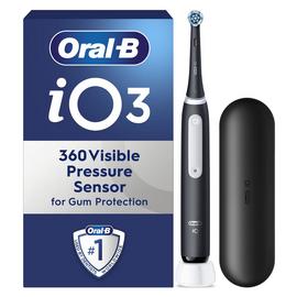 Oral-B iO3 Toothbrush and Travel Case - Matt Black